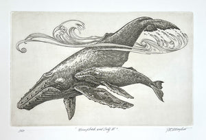 "Humpback Whale & Calf III"