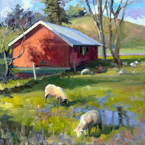 "Sheep and Puddles"