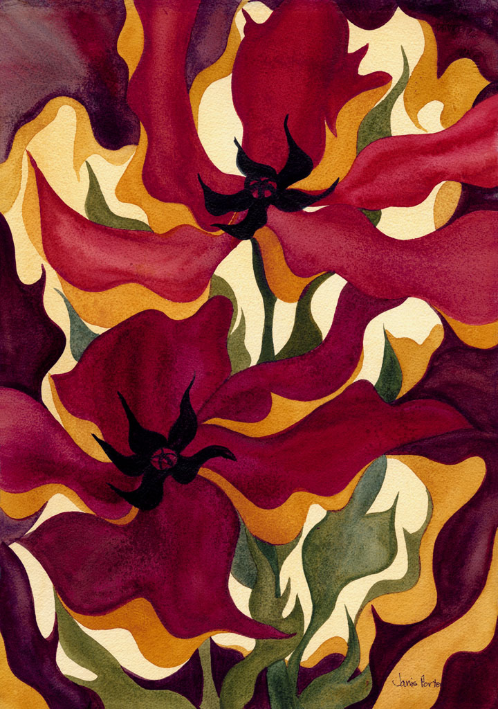 Bursting Poppies | Janis Porter | Prentice Gallery | Artist | Mendocino
