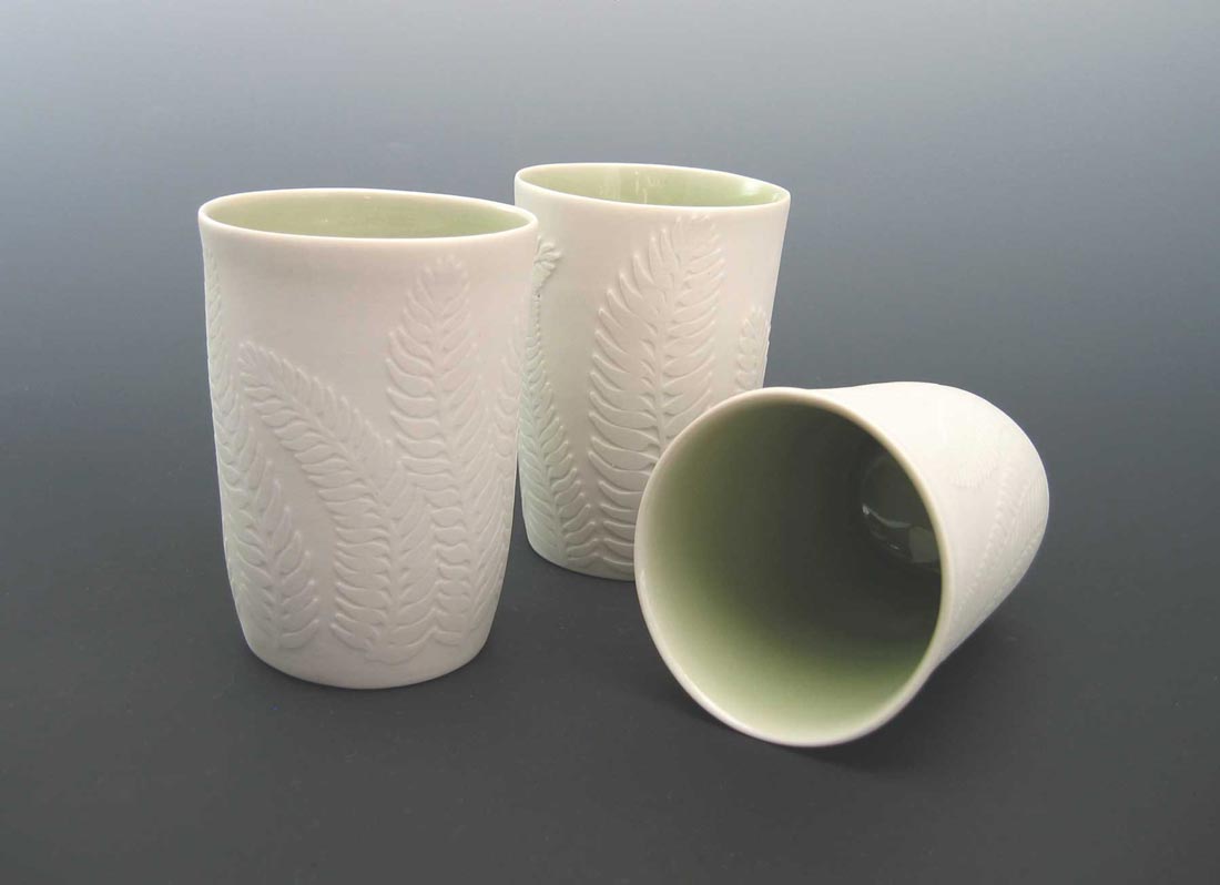 Porcelain Fern Tumbler