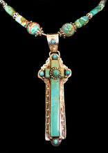 Load image into Gallery viewer, &quot;Turquoise Cross Necklace&quot;~SOLD
