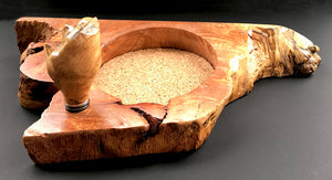 Big Leaf Maple Wine Caddy with Stopper