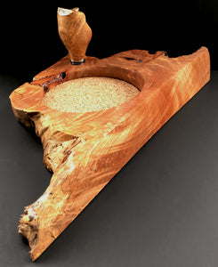 Big Leaf Maple Wine Caddy with Stopper ~ SOLD
