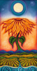 "Full Moon Sunflower" ~ SOLD