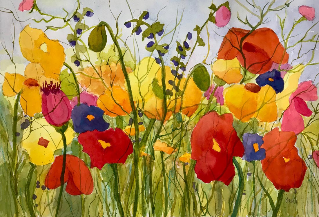 Flowers of Joy | Linda Shearin | Prentice Gallery | Poppies | Floral