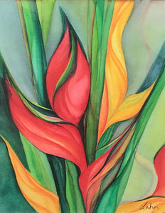 "Red Heliconia"